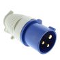 16A/240V Plug Twist and Lock Plug Back w/ Single Screw (Blue)