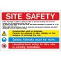 'Site Safety' Sign 600mm x 450mm 3mm Rigid Foamex