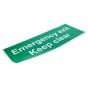 Emergency Exit Keep Clear Sign for Safety Use - 790 531