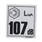 DBA Levels Decal for Belle PCX Forward Plate Compactors - 800/99942