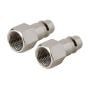 1/4" BSP Euro Air Line Bayonet Female Thread Coupler - 2 Pack