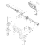 Main Assembly for Makita 8450 Hammer Drill