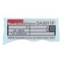 Name Plate for Makita DA3011f Angle Drill - 850090-1