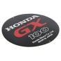 Decal for Honda GX100U (GCAGK) Engines - OEM No. 87521 Z0D 020