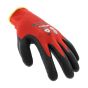 Multi Purpose Glove Knitted Poly Base Latex Coated Palm & Fingers Black SML