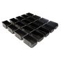 Black Plastic Wall Panel Storage Bins Size 2 - Pack of 20