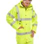 Jubilee Jacket Hi -Vis Class 3 Front Zip Detachable Hood Saturn Yellow