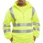 Sweatshirt Fleece Fabric Quarter Zipped Hi-Vis Class 3 Saturn Yellow