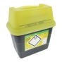 Sharps Bin Large Aperture c/w internal Safety Flap Capacity 2ltr Yellow SML