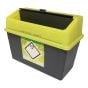 Sharps Bin with Pivot Flap ensures Safe Disposal of Blades 24.0L Capacity