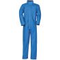 Transfer Coated Coverall PVC Polyester Fabric Zip/Stud Flap Royal Blue