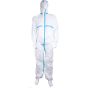 Disposable Coverall 60g Microporous Fabric Light Spray Protection White