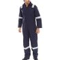 Fire Retardant Boiler-suit Concealed Stud Fastening Breast Pocket Navy