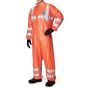 Tyvek 500 Coverall Hi-Vis Elasticated Waist wrist & Ankles Flo-Orange