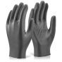 Black Nitrile Gripper Disposable Gloves (Textured)