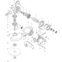 Main Assembly for Makita 9029 Angle Driver