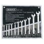 Metric Open/Ring Spanner Set 11 Pieces 6mm-19mm