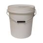 5 Gallon 25 litre Valeters Pail Bucket - White