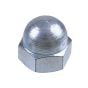 Dome Nuts, Zinc Plated, Size: M6 - Pack of 25