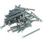 M6 x 75mm Zinc Plated 8.8 HT DIN 933 Setscrews 50 Pack