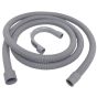 Washing Machine Drain Hose 2.5m(8') 22/29mm Straight End Fittings fits most Domestic Appliances