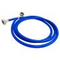 Blue Inlet Hose 2.5m Straight-90Deg fits Indesit/Hotpoint Washing Machines