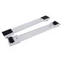 Heavy Duty Appliance Rollers c/w Brakes 80kg Max fits Domestic Appliances (pair)