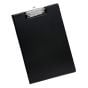 A4 Black PVC Fold Over Clipboard - 5 Star Office