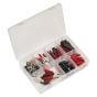 Crocodile Clip Assortment 60pc Red & Black Sealey Part No. AB023CA