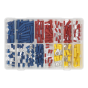 Crimp Terminal Assortment 200pc Blue, Red & Yellow Sealey Part No. AB038MT