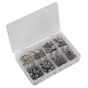 O-Clip Single Ear Assortment 160pc Stainless Steel Sealey Part No. AB043SE