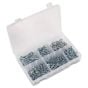 Self Tapping Screw Assortment 510pc Countersunk Pozi Zinc DIN 7982 Sealey Part No. AB062STCS