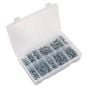 Self Tapping Screw Assortment 600pc Countersunk Pozi Zinc DIN 7982 Sealey Part No. AB065STCP