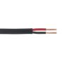 Automotive Cable Thick Wall Flat Twin 2 x 1mm(sq) 14/0.30mm 30mtr Black Sealey Part No. AC1430TWTK