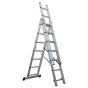 Aluminium Extension Combination Ladder 3x7 EN 131 Sealey Part No. ACL307