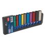 Multi-Coloured Socket Set 10pc 3/8"Sq Drive 6pt Deep WallDrive Metric Sealey Part No. AK285D