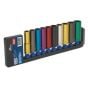 Multi-Coloured Socket Set 10pc 1/2"Sq Drive 6pt Deep WallDrive Metric Sealey Part No. AK288D