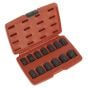 Impact Socket Set 13pc 1/2"Sq Drive 12pt Sealey Part No. AK5614M