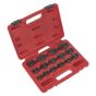 Crow's Foot Spanner Set 15pc 3/8"Sq Drive Metric Sealey Part No. AK5983