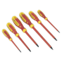 Screwdriver Set 6pc VDE Approved GripMAX Sealey Part No. AK6122