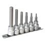 Hex Socket Bit Set with Rail 6pc 3/8"Sq Drive Metric Sealey Part No. AK6209