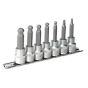 Hex Ball-End Socket Bit Set 7pc Metric 3/8"Sq Drive 62mm Sealey Part No. AK621