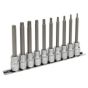 TRX-Star Socket Bit Set 10pc 3/8"Sq Drive 100mm Sealey Part No. AK6236