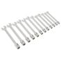 Flexi-Head Socket/Open End Spanner Set 12pc Metric Sealey Part No. AK6352