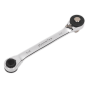 Ratchet Spanner 1/4"Hex x 5/16"Hex Drive with 1/4"Sq Drive Adaptor Sealey Part No. AK6967