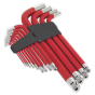 Jumbo Ball-End Hex Key Set 13pc Anti-Slip - Metric Sealey Part No. AK7187