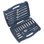 Socket & Spanner Set 46pc 3/8"Sq Drive WallDrive Metric Sealey Part No. AK8996