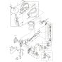 Main Assembly Part 2 for Makita AN711H Pin Nail Guns
