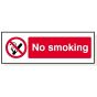 'No Smoking' Sign 3mm Rigid Foamex 120mm x 360mm