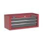 Mid-Box 3 Drawer with Ball Bearing Slides - Red/Grey Sealey Part No. AP22309BB